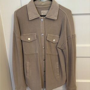 Altar'd State Cream Ribbed Jacket